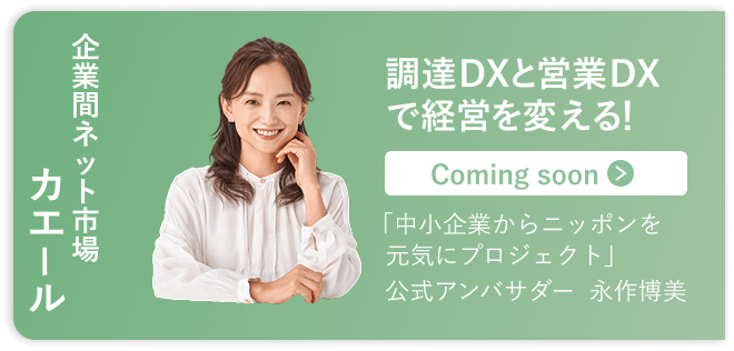 企業間ネット市場「カエール」
