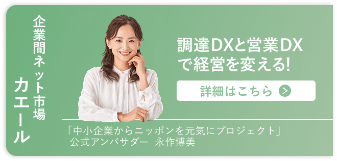 企業間ネット市場「カエール」