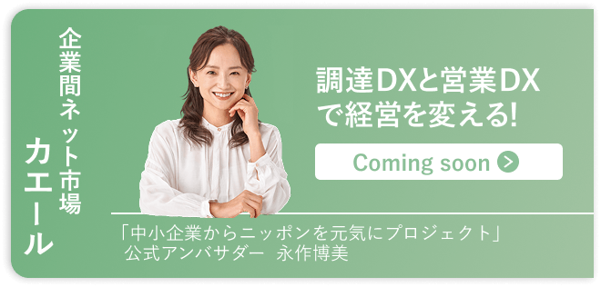 企業間ネット市場「カエール」